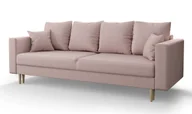 Sofy i kanapy - Różowa welurowa sofa rozkładana F7-B90 - miniaturka - grafika 1
