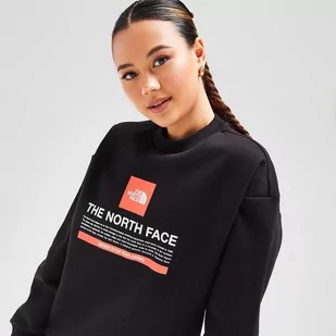 THE NORTH FACE BLUZA BOX GRPHC CREW BLK/ORG - The North Face - Bluzy damskie - miniaturka - grafika 1