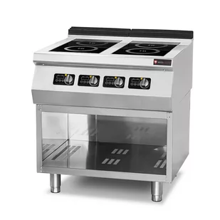 Resto Quality Kuchnia indukcyjna 4-palnikowa 12 kW 400V podstawa otwarta linia 700 RQ.PLS.7IND020 - Piece, kotły  i płyty grzejne gastronomiczne - miniaturka - grafika 1