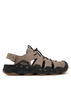 Sandały męskie - Keen Sandały Hyperport Fisherman Leather M 1030723 Beżowy - miniaturka - grafika 1