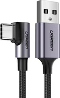 Kable USB - Ugreen USB do USB-C kątowy US284 2m czarny - miniaturka - grafika 1