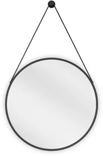 Mexen String lustro łazienkowe okragłe 50 cm, rama czarna - 9854-050-050-000-70 - Lustra - miniaturka - grafika 1