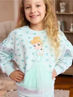 Swetry dla dziewczynek - Sinsay - Bluza Disney - błękitny - miniaturka - grafika 1