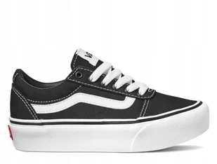 Buty młodzieżowe trampki na platformie czarne Vans My Ward VN0A4UUV187 37 - Buty sportowe męskie - miniaturka - grafika 1