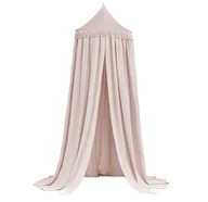 Namioty i tipi dla dzieci - Baldachim Boho Twist Maxi fi70 cm Pudrowy róż - miniaturka - grafika 1