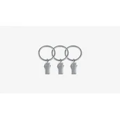 Akcesoria do wystroju okien - Kółko z żabką 16 mm chrom-mat N 10 szt. - miniaturka - grafika 1