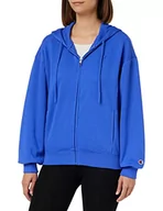 Bluzy damskie - Champion Damska bluza z kapturem Rochester 1919 z logo Full Zip, kobaltowy niebieski (Etr), S, Kobaltowy niebieski (Etr), S - miniaturka - grafika 1