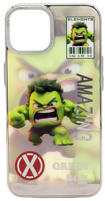 iLike Tylny pokrowiec Apple iPhone 15 PC Silicone Case Green Boy ILIAPP15PSGB