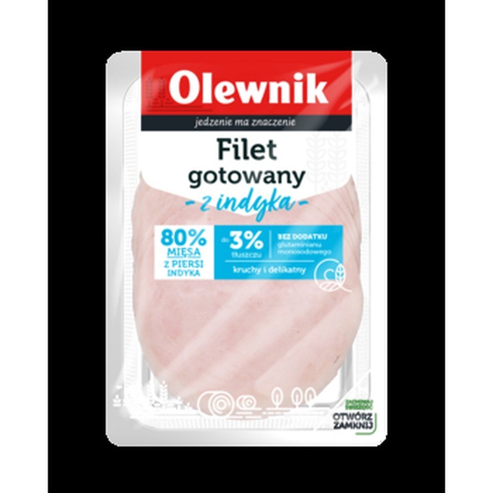 Filet gotowany z indyka w plastrach 100 g