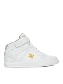 Buty dla dziewczynek - DC Shoes Sneakersy EO-PURE HIGH-TOP SE EV SN DC01796114 Biały - miniaturka - grafika 1