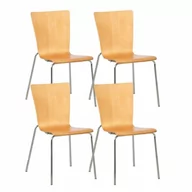 Krzesła - Krzesło drewniane CALGARY, kolor naturalny - miniaturka - grafika 1