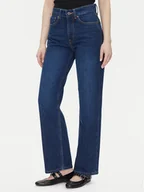 Spodnie damskie - Pepe Jeans Jeansy Robyn PL204901 Niebieski Straight Fit - miniaturka - grafika 1