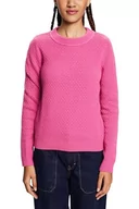 Swetry damskie - ESPRIT Sweter damski, 661/różowy fuksja 2, XL - miniaturka - grafika 1