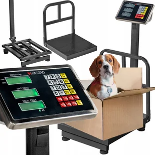 WAGA MAGAZYNOWA SKLEPOWA PRZEMYSŁOWA PLATFORMOWA ELEKTRONICZNA LCD 300KG - Wagi sklepowe - miniaturka - grafika 1