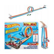 Mattel Hot Wheels Action Zestaw Podwójny Tor z Pętlami GFH85