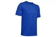 Odzież trekkingowa damska - Under Armour, Koszulka męska, SPORTSTYLE LEFT CHEST SS 1326799-486, niebieski, rozmiar M - miniaturka - grafika 1