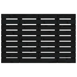 Wezgłowie łóżka, czarne, 96x3x63 cm, lite drewno sosnowe Lumarko! - Inne meble do sypialni - miniaturka - grafika 5