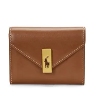 Portfele - Mały Portfel Damski Polo Ralph Lauren 427886734008 Brązowy - miniaturka - grafika 1