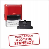 Pieczątki - PIECZĄTKA "MATKO BOSKA A CO TU SIĘ STANĘŁO?" ZABAWNE, ŚMIESZNE GADŻETY - miniaturka - grafika 1