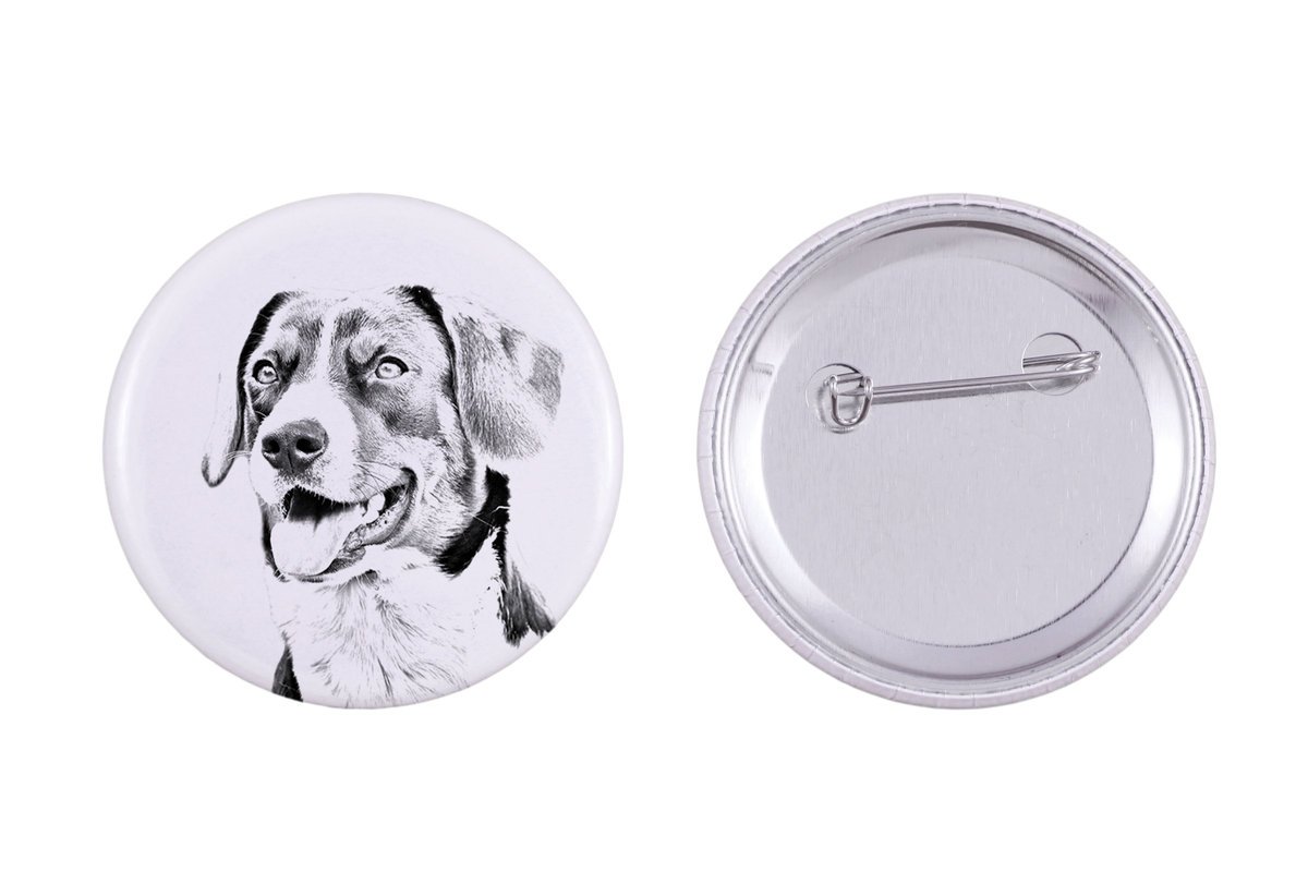 Appenzeller, Pies górski z Appenzell - przypinka z twoim psem, dodaj własne foto, marka Art-Dog