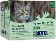 Mokra karma dla kotów - Zestaw mieszany Bozita w galarecie, 12 x 85 g - Menu mięsno-rybne - miniaturka - grafika 1