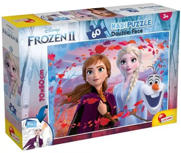 Lisciani Puzzle dwustronne 60el Maxi Frozen 2 72286