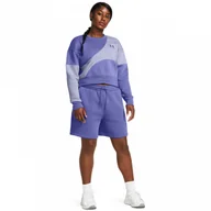 Spodnie sportowe damskie - Damskie spodenki dresowe Under Armour UA Essl Flc Relax BF Short - fioletowe - UNDER ARMOUR - miniaturka - grafika 1