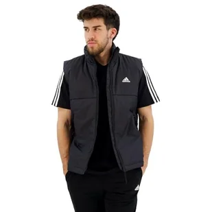 adidas Męska kamizelka z 3 paskami z izolacją, czarna, Czarny, M - Garnitury - miniaturka - grafika 1