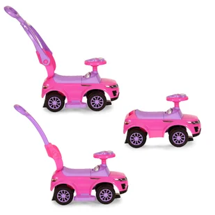 Jeździk chodzik pchacz 3w1 autko super car różowy - Chodziki - miniaturka - grafika 5