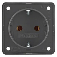 Gniazdka elektryczne - Hager Polo Integro Gniazdo podtynkowe SCHUKO antracyt mat 0947782505 0947782505 - miniaturka - grafika 1