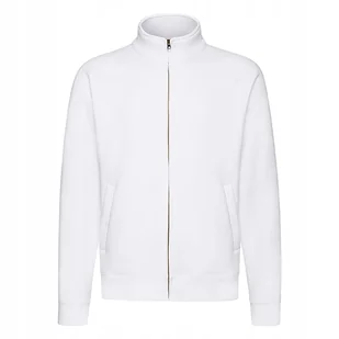 Bluza Męska Rozpinana Sweat Jacket Biały r. 2XL - Bluzy męskie - miniaturka - grafika 1