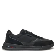 Sneakersy męskie - Sneakersy Tommy Hilfiger Retro Runner Mix Rwb FM0FM05371 Czarny - miniaturka - grafika 1