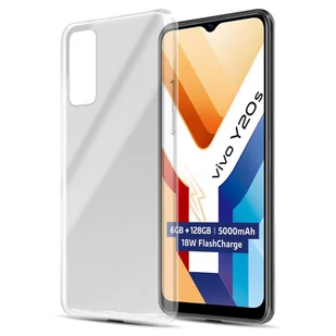 Etui Do Vivo Y20s Pokrowiec w W PEŁNI PRZEZROCZYSTY Obudowa Ochronny TPU Silikon Case Cover Cadorabo - Etui i futerały do telefonów - miniaturka - grafika 1