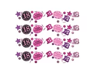Dekoracje i nakrycia stołu na imprezę - AMSCAN Konfetti różowe na 18 - osiemnastka - 34 g 9900578 - miniaturka - grafika 1