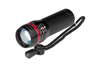 Latarki - POLY POOL - PP3154 przenośna latarka aluminiowa LED 10 W – MiniLED 3 poziomy natężenia światła – aluminiowa latarka awaryjna lub kieszonkowa – zasięg 50 m z regulacją ostrości – lampa na baterie z - miniaturka - grafika 1