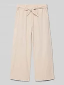 Spodnie i spodenki dla chłopców - Spodnie szerokie o kroju regular fit z wiązanym paskiem model ‘TIZANA’ - miniaturka - grafika 1