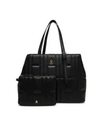 Torebki damskie - Tommy Hilfiger Torebka Th Feminine Tote AW0AW17452 Czarny - miniaturka - grafika 1