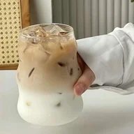 Akcesoria i części do ekspresów do kawy - TEMU Szklanka na kawę mrożoną latte sok wodę lemoniadę 500 ml piękna - miniaturka - grafika 1