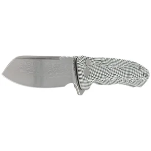 Nóż składany Kubey Knife Creon White/Green G10, Damascus (KU336A) - Noże - miniaturka - grafika 2