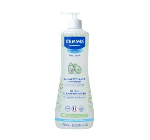 Mustela Woda oczyszczająca bez spłukiwania, 750 ml - Balsamy i oliwki dla dzieci - miniaturka - grafika 1