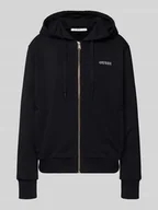 Bluzy damskie - Bluza rozpinana z wyhaftowanym logo model ‘SOFIA’ - miniaturka - grafika 1