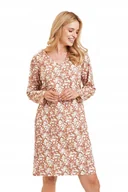 Bielizna nocna - TARO KOSZULA DAMSKA GRACE 3480 L BRĄZOWY - miniaturka - grafika 1