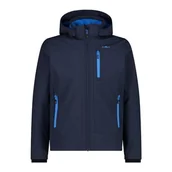 Kurtki męskie - CMP - Męska kurtka softshell z odpinanym kapturem, B.Blue-River, 56 - miniaturka - grafika 1