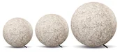 Lampy ogrodowe - 3x Lampa Kula świecąca OGRODOWA FLORA wodoodporna imitacja marmuru - miniaturka - grafika 1