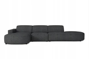 Sofa modułowa w kształcie L CALIFORNIA narożnik Luna czarny lewy 4os. - Narożniki - miniaturka - grafika 1