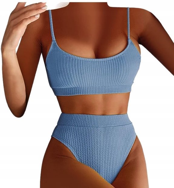 STRÓJ KĄPIELOWY BIKINI BANDEAU WYSOKI STAN TOP M