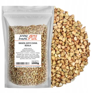 KASZA GRYCZANA NIEPALONA 1kg Biała naturalna gryka wysoka jakość Kol-Pol - Kasza - miniaturka - grafika 1