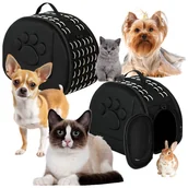 Transportery dla kotów - Duża Torba Transporter dla Kota i Psa "Modi"- Składana, Przewiewna, Solidna - miniaturka - grafika 1