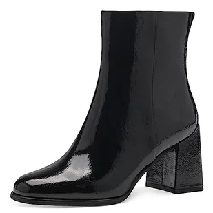Marco Tozzi Damskie 2-25327-41 botki na obcasie, Black Patent, 39 EU, 39 eu - Botki damskie - miniaturka - grafika 1