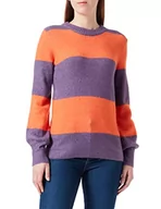Swetry damskie - ICHI Damski sweter IHEDEN LS4, 193622/Loganberry, XXL - miniaturka - grafika 1